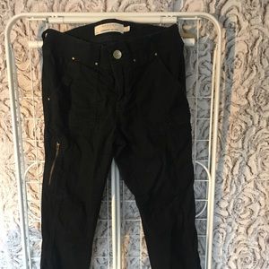 Sonoma black skinny pants with zip side pocket 4P